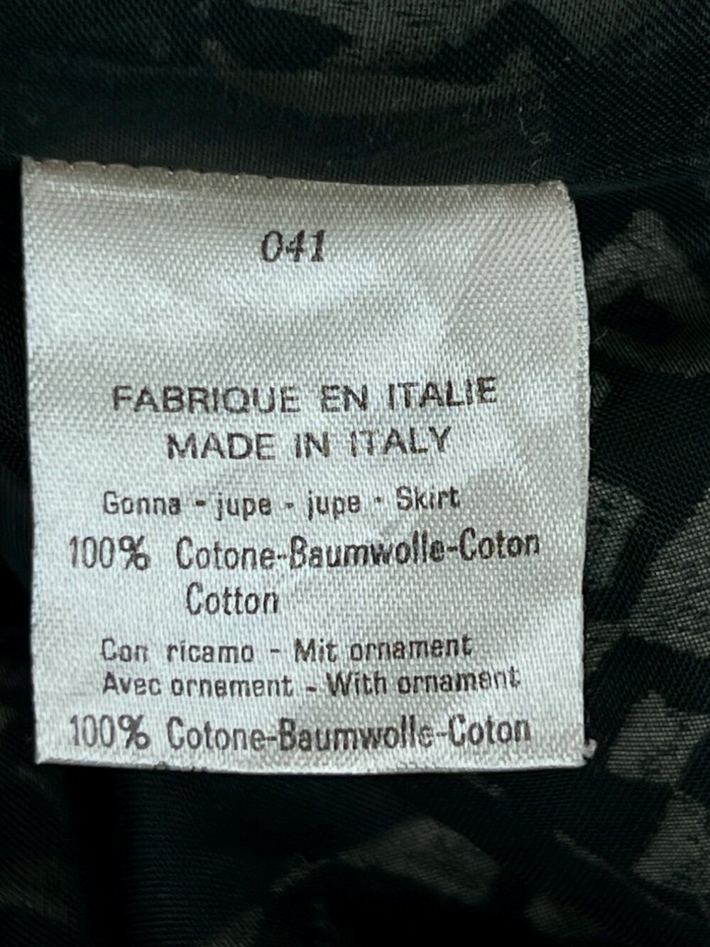 Vintage Italian Cotton Embroidered Southwestern Boho Cottagecore Skirt Sz 6 NWOT - Picture 11 of 11